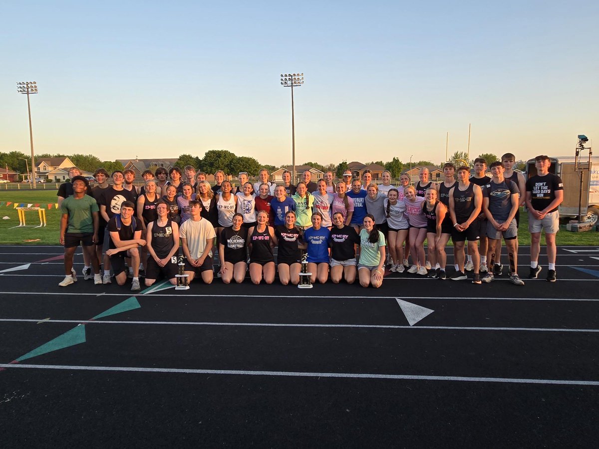 CONGRATULATIONS to the KP-WC-RV Girls and Boys Track Teams for winning our KP-WC-RV Invitational! Thank you seniors🖤💛❤️💙