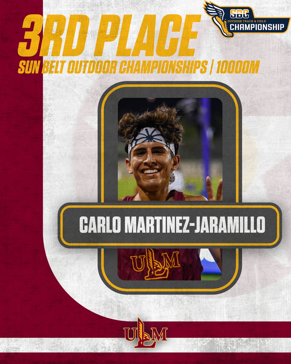 ULM_Track's tweet image. 🔥𝐎𝐍 𝐓𝐇𝐄 𝐏𝐎𝐃𝐈𝐔𝐌🔥

Carlo Martinez-Jaramillo ends day one with a third place finish in the 10000m race! 💨