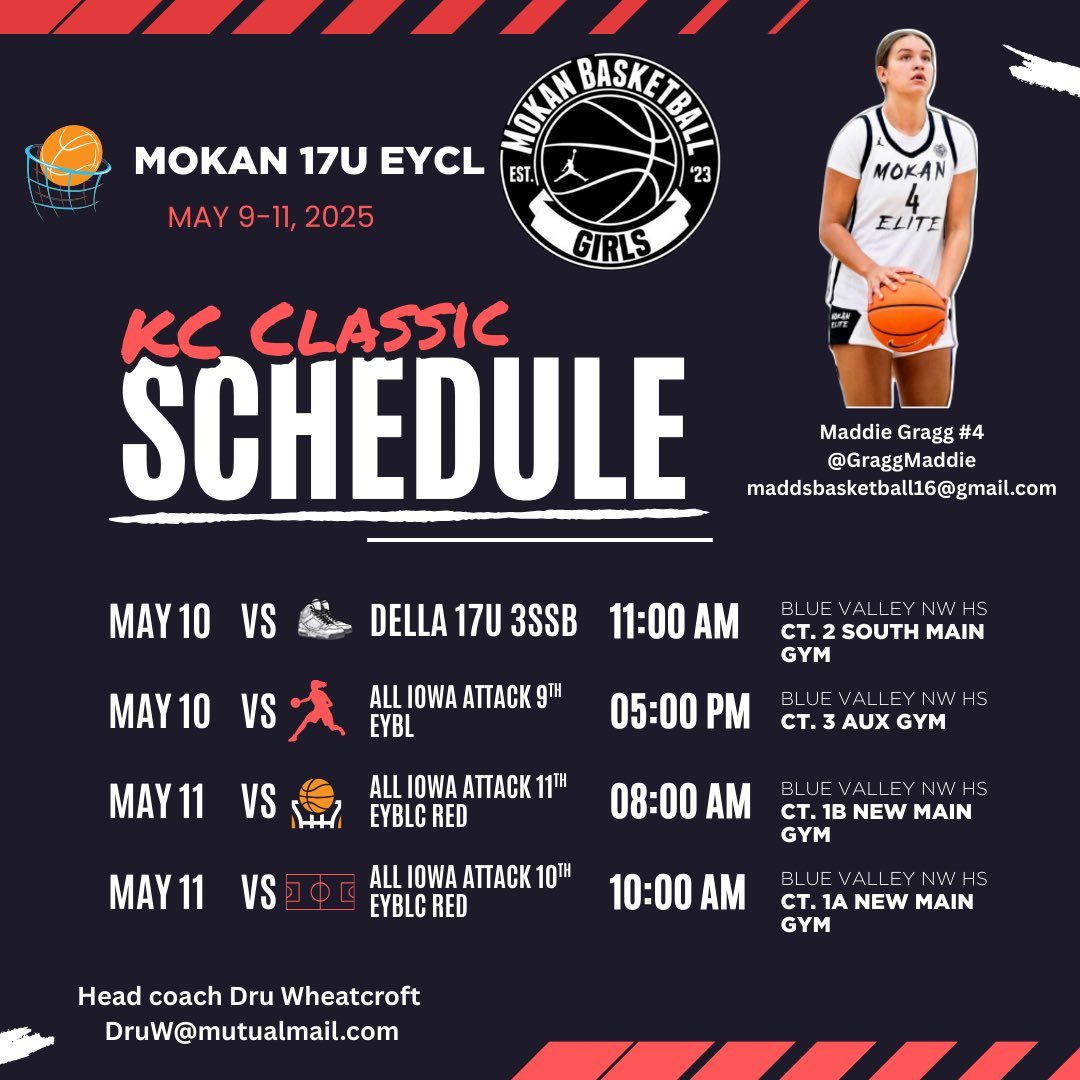 Maddie Gragg (@graggmaddie) on Twitter photo Looking forward to playing close to home with the team! <a href="/MokanGirls/">Mokan Girls Basketball</a> <a href="/DruWheatcroft/">Dru Wheatcroft</a> <a href="/Dylan_Evans85/">Dylan Evans</a> Looking forward to playing close to home with the team! <a href="/MokanGirls/">Mokan Girls Basketball</a> <a href="/DruWheatcroft/">Dru Wheatcroft</a> <a href="/Dylan_Evans85/">Dylan Evans</a>