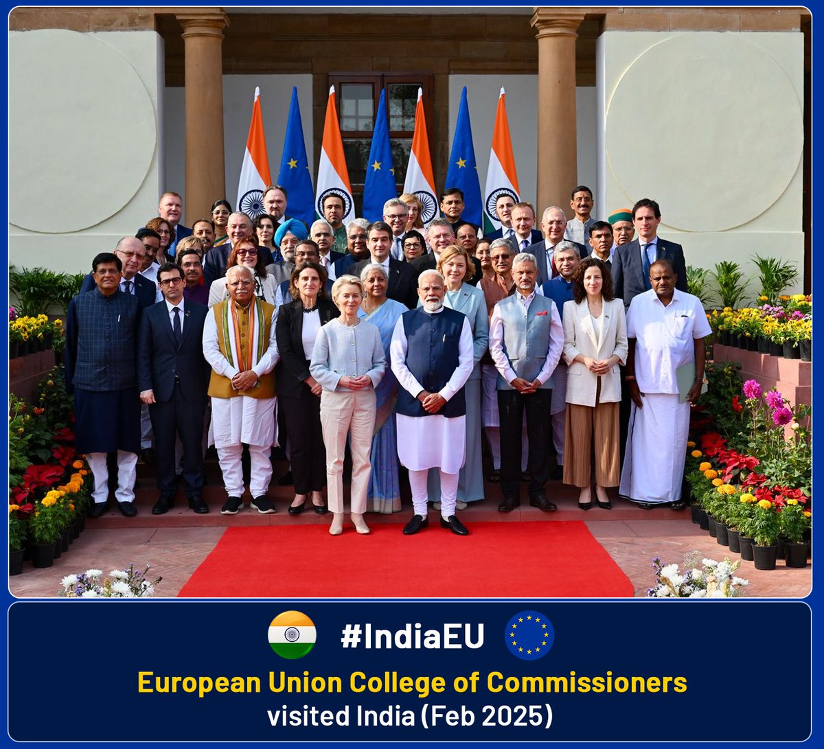 Dr. S. Jaishankar (@drsjaishankar) on Twitter photo Greetings to EU HRVP <a href="/kajakallas/">Kaja Kallas</a> and the European Union on Europe Day.
Value the steady expansion of our Strategic Partnership.
🇮🇳 🇪🇺 Greetings to EU HRVP <a href="/kajakallas/">Kaja Kallas</a> and the European Union on Europe Day.
Value the steady expansion of our Strategic Partnership.
🇮🇳 🇪🇺
