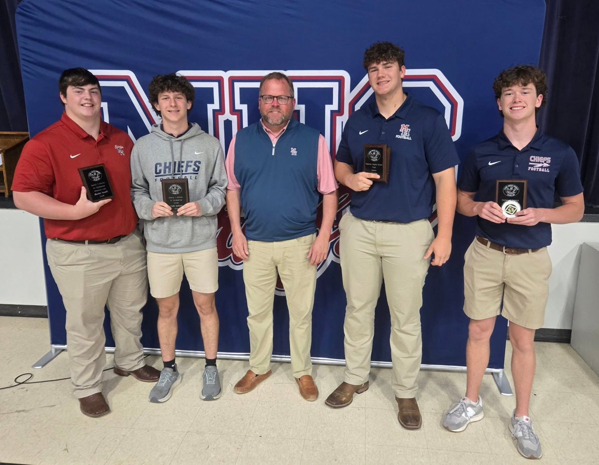 JohnPFoley77's tweet image. Grateful to receive all MAIS athlete award, all conference offensive lineman, and to be a captain of my track team. thank you to my football coach @RussWhiteside1 and my track coach Cliff Young and everyone one else who helped me get here today @MHS_ChiefBall #family #faith