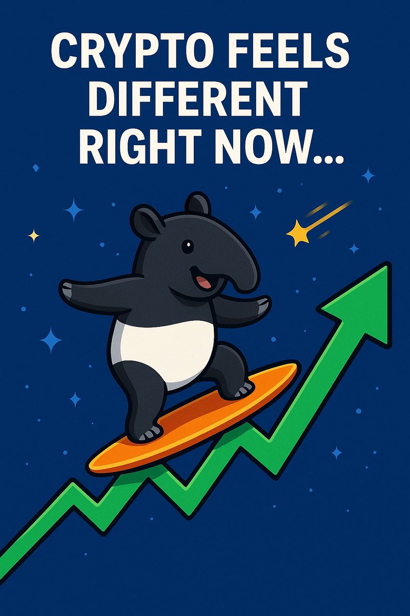 tapirmeme's tweet photo. Crypto feels different right now…
Charts are green. Memes are flying.
The herd is waking up.

If you’re still early in this cycle,
don’t let it slip.

Stack. Build. Hold.
Ride the $ALPIR wave.
https://t.co/7eeHAGQAtj
#CryptoBullrun #TapirArmy #SolanaAirdrop https://t.co/8LV9TgNzGD