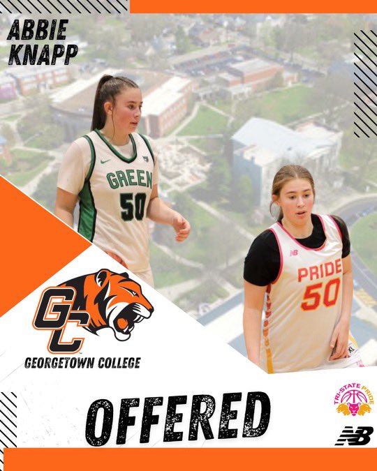 Tri-State Pride Basketball (@tristpridebball) on Twitter photo Big congratulations to <a href="/abbieknapp50/">Abbie Knapp</a> on receiving her first offer from <a href="/GC_TigersWBB/">Georgetown College Tigers WBB</a> This is the first of many to come but the first is always the most memorable and impressionable.#tspfam Big congratulations to <a href="/abbieknapp50/">Abbie Knapp</a> on receiving her first offer from <a href="/GC_TigersWBB/">Georgetown College Tigers WBB</a> This is the first of many to come but the first is always the most memorable and impressionable.#tspfam