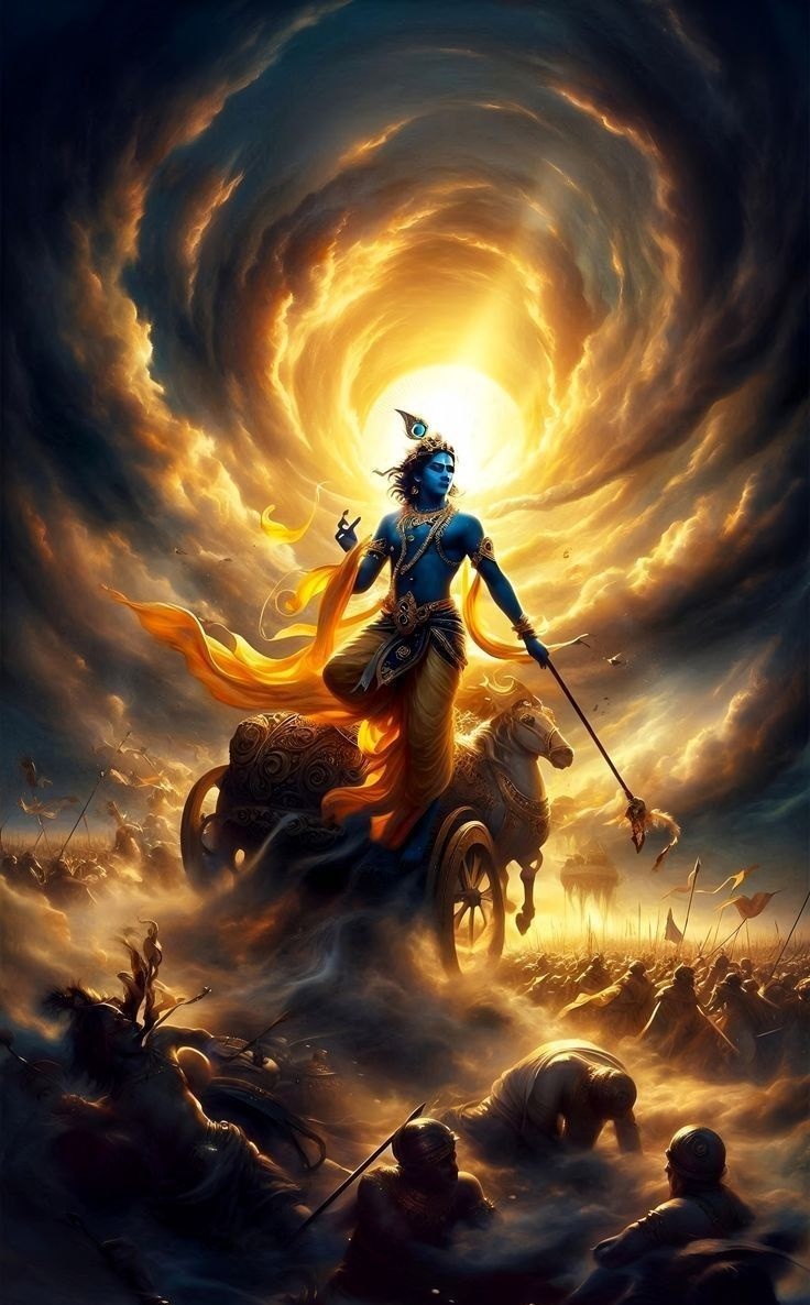 Aksingh48651011's tweet image. Hindustan 🇮🇳 never believes in War. But.....

यदा यदा हि धर्मस्य ग्लानिर्भवति भारत ।
अभ्युत्थानमधर्मस्य तदात्मानं सृजाम्यहम् ॥