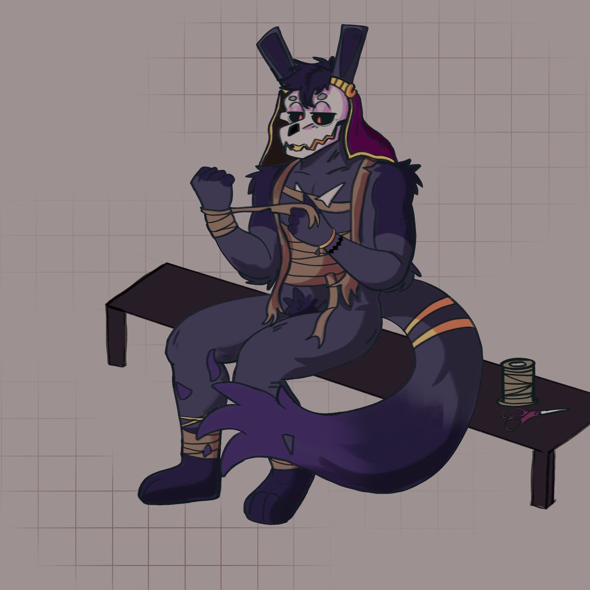 Magma doodles and some silly art of my new sona