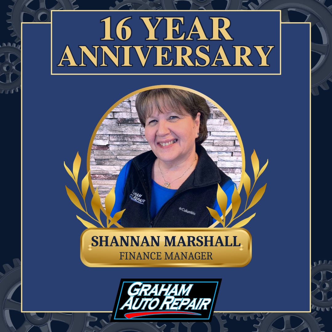 AutoGraham's tweet image. 🎉 Shannan is celebrating 16 years with Graham Auto Repair! As our Finance Manager, she consistently supports our team behind the scenes with dedication &amp;amp; heart! #WorkAnniversary #AutoRepair #GrahamWA 

Book with our team: bit.ly/44pGSDv