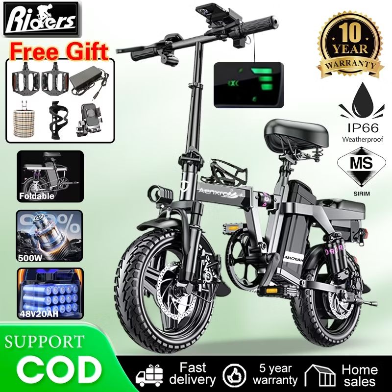 AzlanNFT's tweet photo. Check out RIDRES [Ready Stock] Electric bike E-bike basikal lipat Basikal dewasa Lithium battery 48V20A Foldable 14 inch Multiple for RM869.00 - RM1,179.00. Get it on Shopee now! https://t.co/L1AjFc8DwQ https://t.co/Dhu7TOGwgV