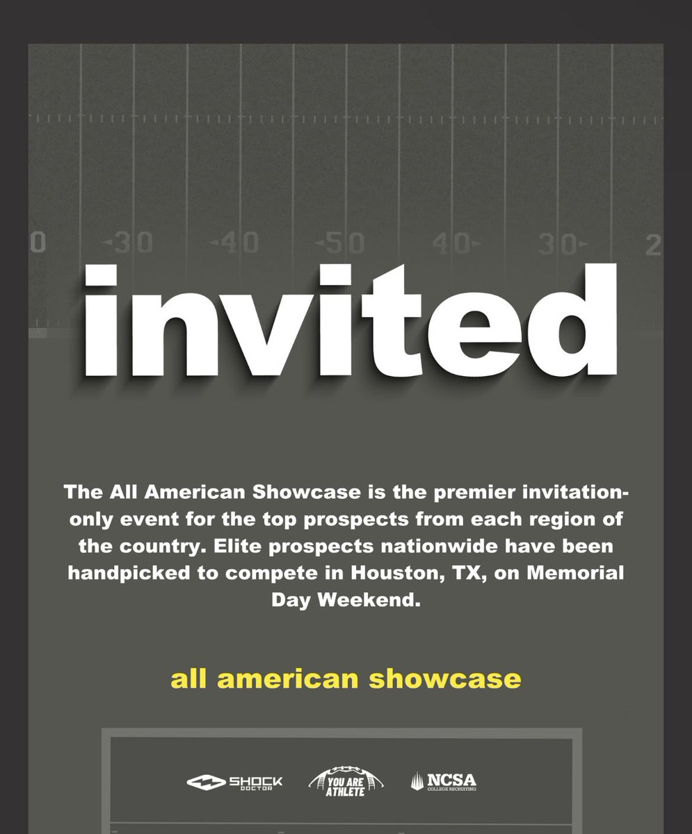 Thank you for the invite <a href="/youareathlete/">You Are Athlete</a>