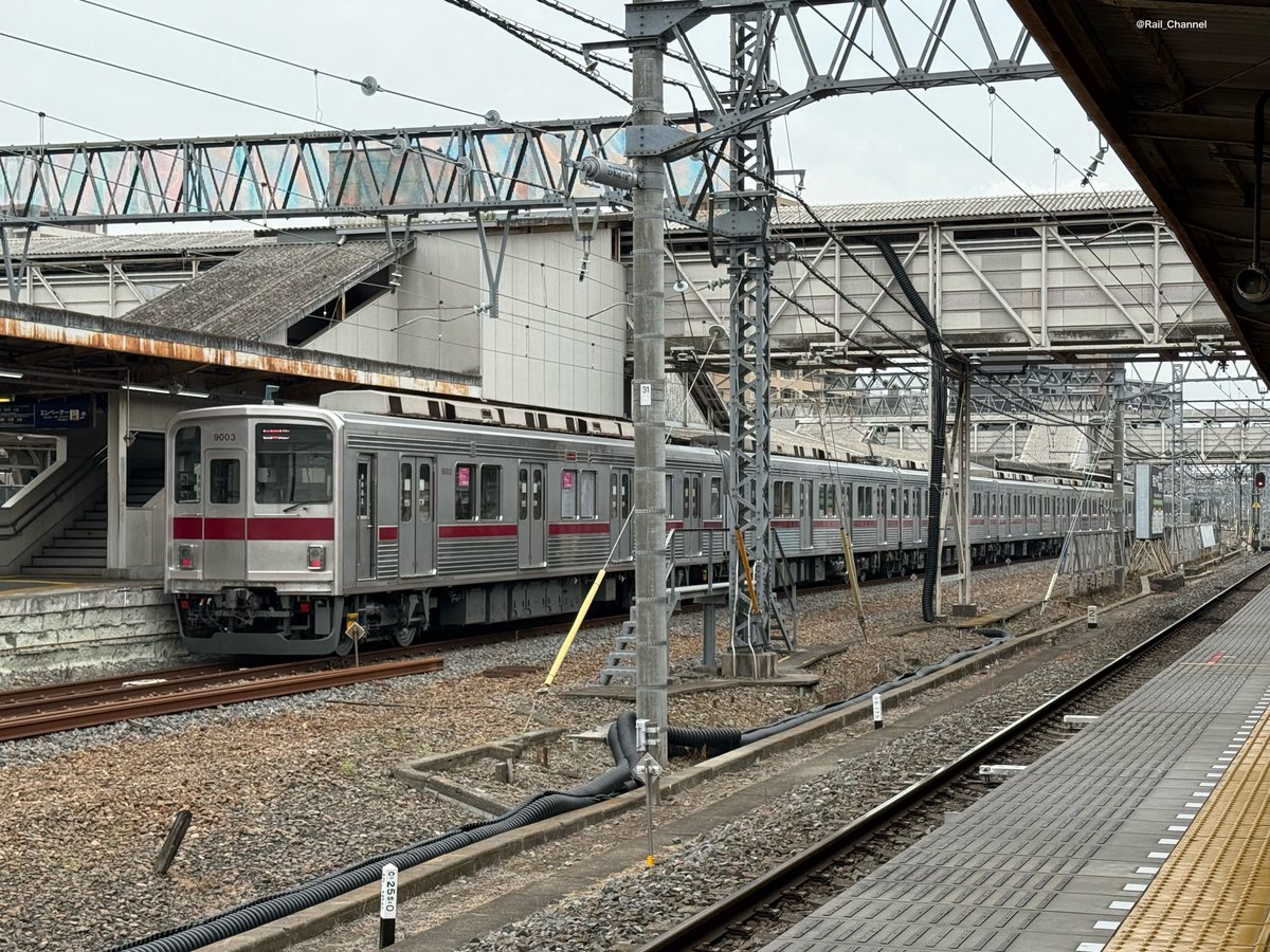 Rail_Channel's tweet photo. 2025.5.9  #9103F 出場回送 その2
屋根も綺麗に

#9000型 #東上線 #スカイツリーライン #春日部 https://t.co/rePPAY5pQI
