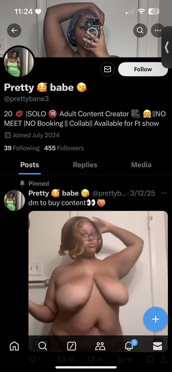 i don’t even be up here anymore…but this is not me and i don’t want ppl getting catfished!! report this account pls.
@prettybane3