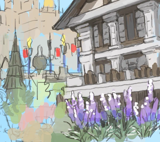 昨日寝る前に資料欲しくてロケハンしてきたけど私には描く技量がない笑 とりあえず頑張る
