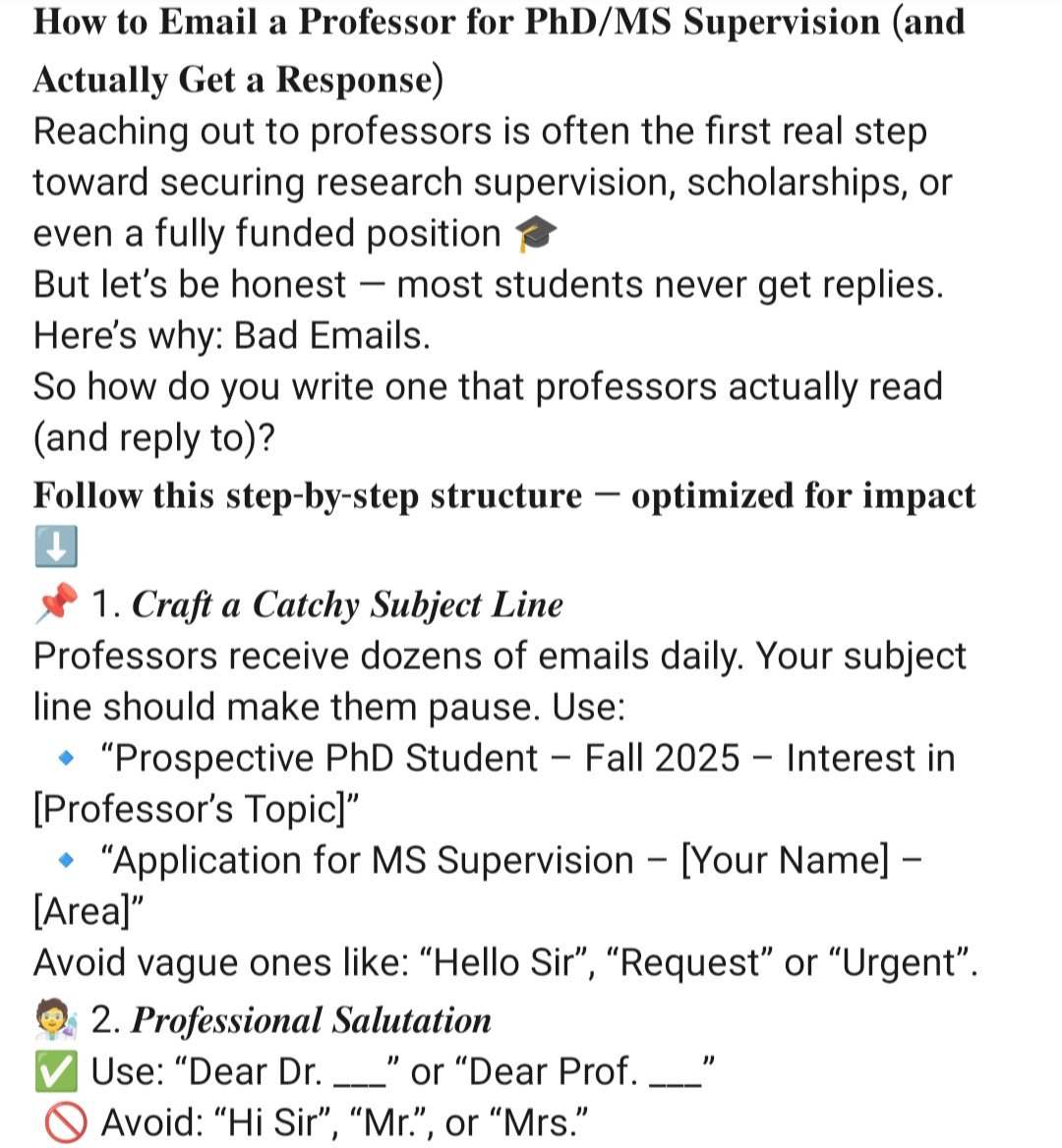 AcademiaHorizon's tweet image. Worried about PhD application? Do follow the simple strategies to get the desired position.

#phdapplication #PhDs #PhDOpportunity #studyabroad #highereducation #application #guidance #emailtips #researchopportunities #researchfellowship #academiccareer #supervision #aim #success