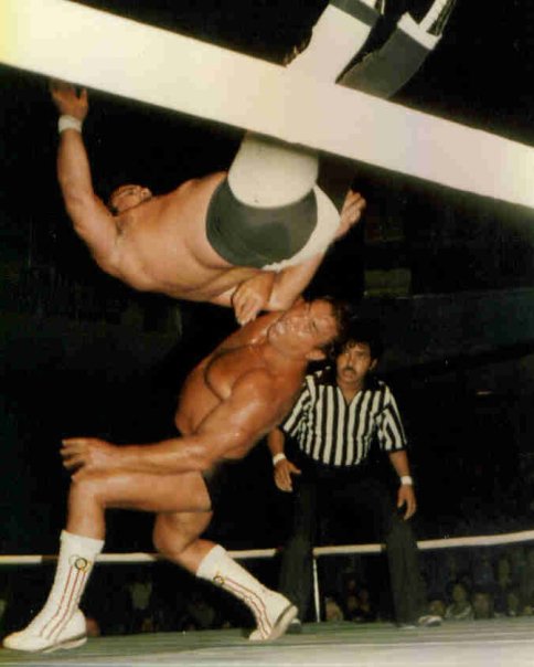 VandalDrummond's tweet image. Rock Rims has confirmed the passing of journeyman great Tony Rocco at the age of 82. Rocco is seen here in a pic I snapped in 1981 vs El Cobarde Sr. Rocco loved working hard in the ring, and he would especially vs folks like Mil Mascaras and Tatsumi Fujinami.