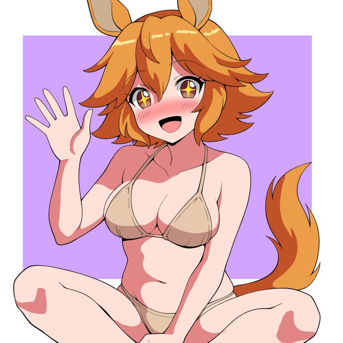 ベージュのビキニなフクキタル! #マチカネフクキタル