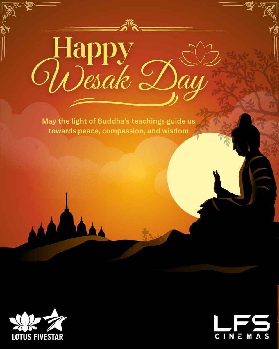 Lotus Five Star AV (@lotusfivestarav) on Twitter photo May this Wesak Day shine light upon your path and fill your heart with compassion.
With love and respect, from Lotus Five Star AV.
#FST #WesakDay2025 May this Wesak Day shine light upon your path and fill your heart with compassion.
With love and respect, from Lotus Five Star AV.
#FST #WesakDay2025