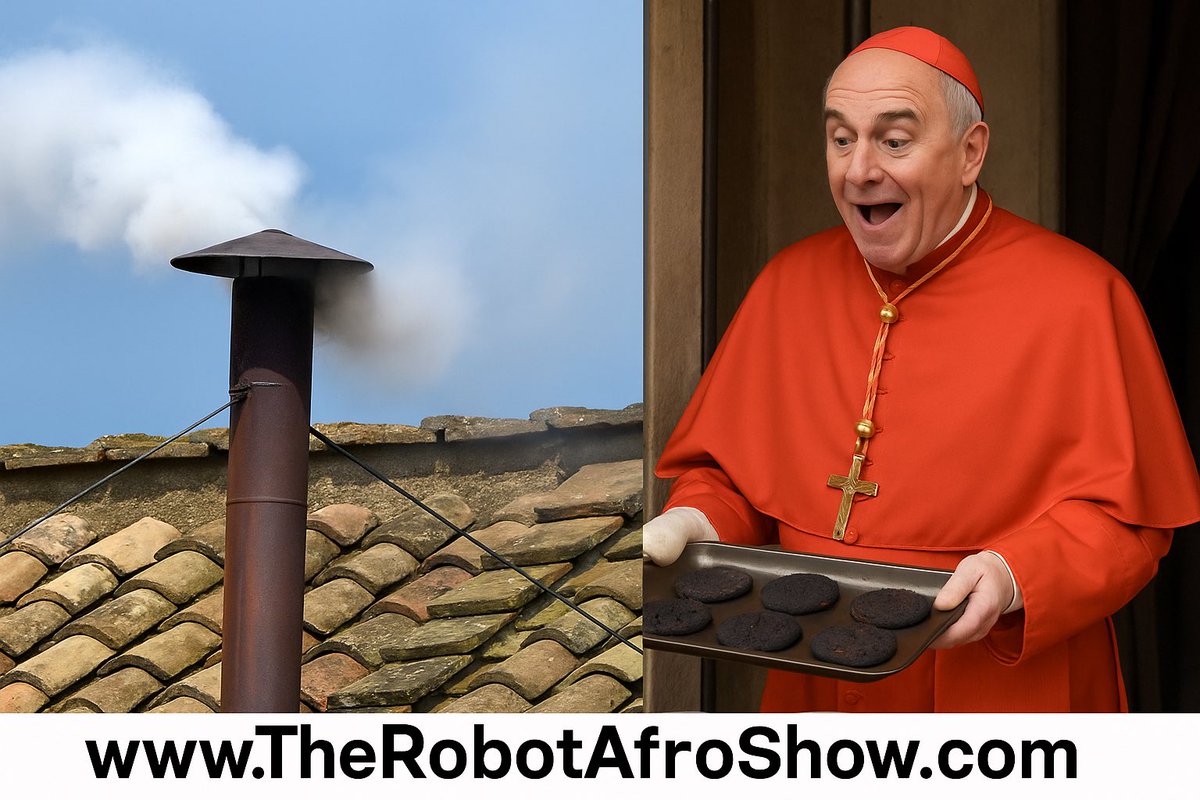 RobotAfro's tweet photo. False alarm!
#Pope #PopeLeo #PopeWatch #PopeElection #Pope267 #Conclave2025 #conclave #conclavefanart https://t.co/Ae0xCCCy6H