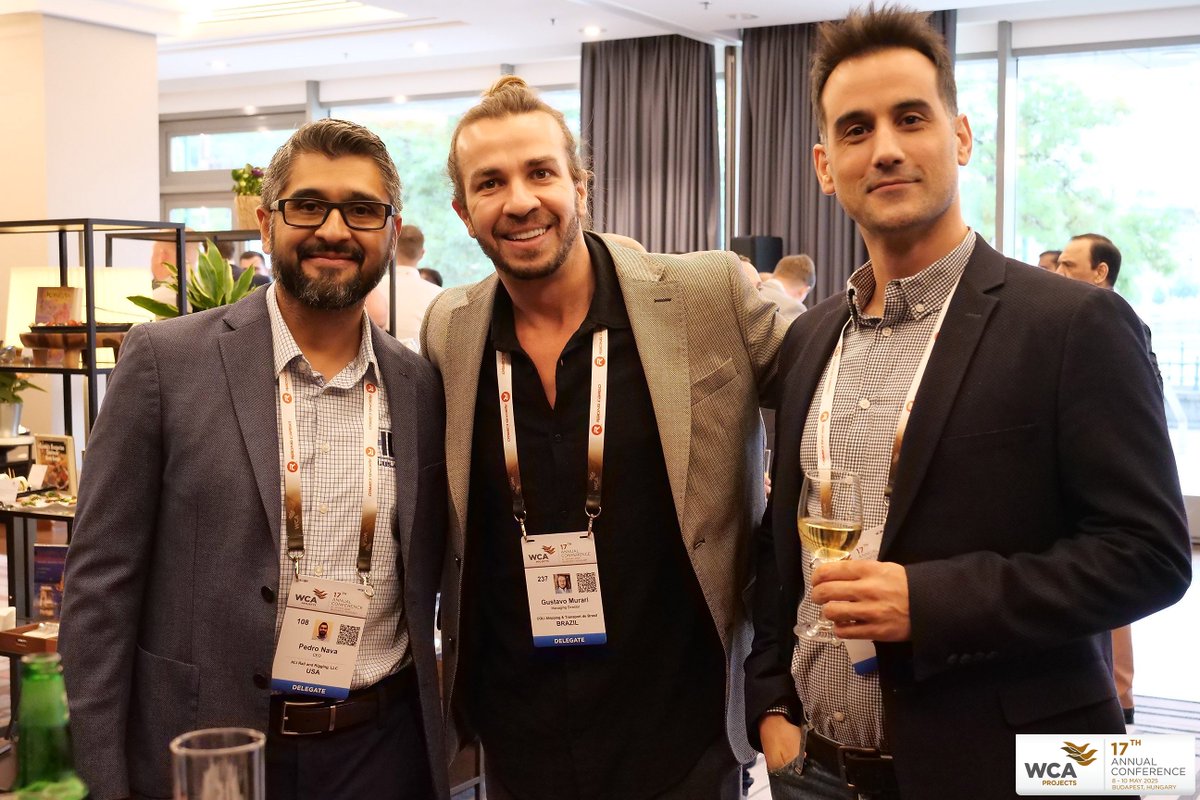 WCA_Projects's tweet image. The #WCAProjects2025 Welcome Cocktail Reception was a night to remember, filled with clinking glasses, meaningful conversations, and global connections 🥂

#WCAProjects2025 #WCAProjects #LogisticsNetworking #GlobalConnections #ProjectLogistics #HeavyLift #ProjectCargo #Breakbulk