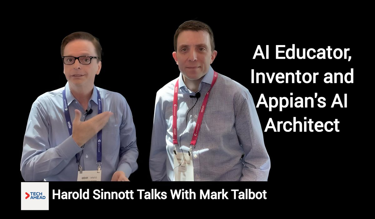 HaroldSinnott's tweet image. Muchas gracias, Domingo!
@Appian #AppianWorld2025 #AI  
youtu.be/Mwz1FkldY28