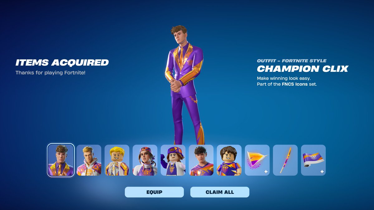 If you want 13,500 V-Bucks for the New FNCS Legends Bundle, like this tweet and follow me with Notifications on, then check your dms.        

#Fortnite