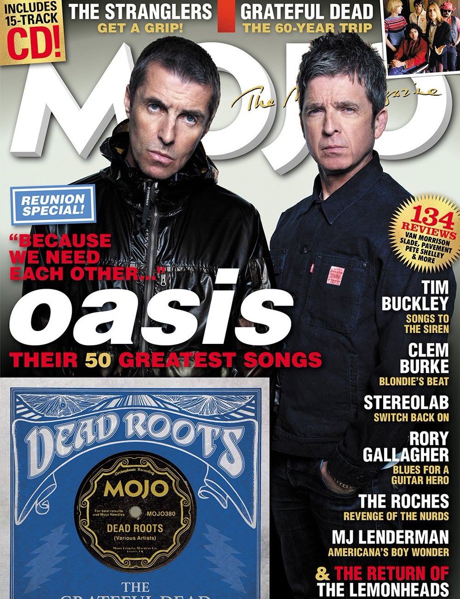 oasisworld_'s tweet photo. OASIS are on the cover of the new issue of MOJO magazine, available now. https://t.co/2GYEaUwm9v