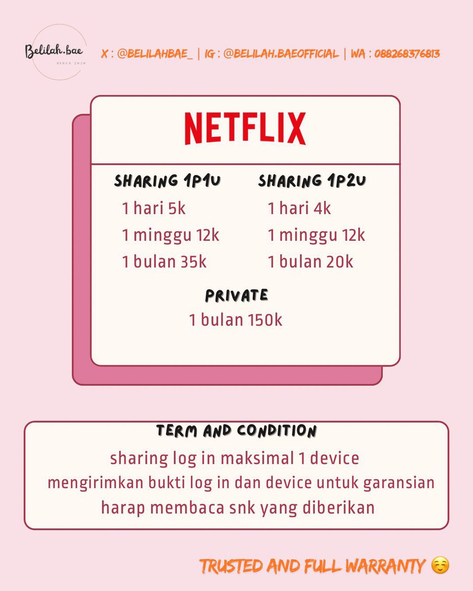 belilahbae_'s tweet photo. @isaaagy Here kak ready ᰔ
── .✦ dm @belilahbae_
── .✦ ☎️ https://t.co/iTOYNnWcL3
── .✦ full garansi https://t.co/og6ZSjZeyp