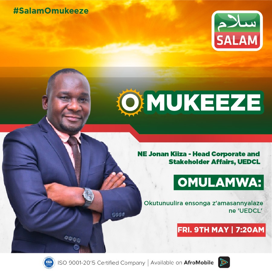 UEDCLSpox's tweet image. #UEDCLSpoxUpdate : Join us on @SalamTvUG for an account of @UEDCLTD 38 days of operations. Get to know the upcoming events aimed at stabilizing electricity in Uganda. We thank you. 
#TheBigSwitch
@UEDCLMD @nankizaaki