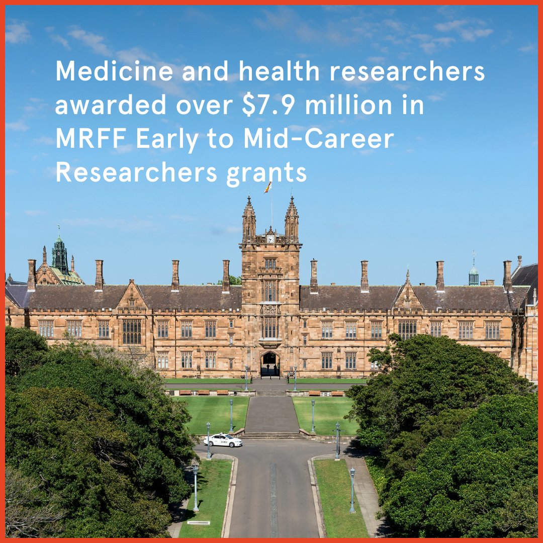 Sydney Health (@syd_health) on Twitter photo Congratulations to our <a href="/syd_health/">Sydney Health</a> researchers who have been awarded <a href="/ausgov/">Australian Government</a> #MRFF Early to Mid-Career Researchers grants, totalling over $7.9 million!
⭐️ A/Prof <a href="/halm_michelle/">Michelle Hall</a>
⭐️ Dr David Bishop
⭐️ Dr Caitlin Finney
⭐️ Dr Karine Manera
⭐️ Dr Siobhan O'Dean
#LeadershipForGood Congratulations to our <a href="/syd_health/">Sydney Health</a> researchers who have been awarded <a href="/ausgov/">Australian Government</a> #MRFF Early to Mid-Career Researchers grants, totalling over $7.9 million!
⭐️ A/Prof <a href="/halm_michelle/">Michelle Hall</a>
⭐️ Dr David Bishop
⭐️ Dr Caitlin Finney
⭐️ Dr Karine Manera
⭐️ Dr Siobhan O'Dean
#LeadershipForGood