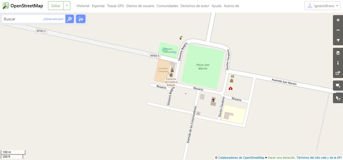 #OSM <a href="/OpenStreetMapAR/">OpenStreetMap AR</a> <a href="/GobSantaFe/">Gobierno de Santa Fe</a> El antes y después de Colonia Raquel