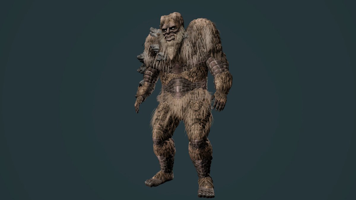 JimmyCultist's tweet photo. My interpretation of Sanda. It was tough to combine rock with hair, but I think I kind of pulled it off. 
#MadeInDreams 
#Godzillafanart  
#Godzilla https://t.co/qKd4YQAbfY