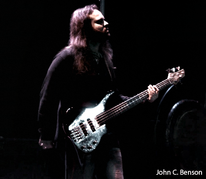 Bassist Brandon Covey of Ravenwood from February 4th, 2017 at the Akron Civic Theatre in Akron, OH. Photography by John C Benson