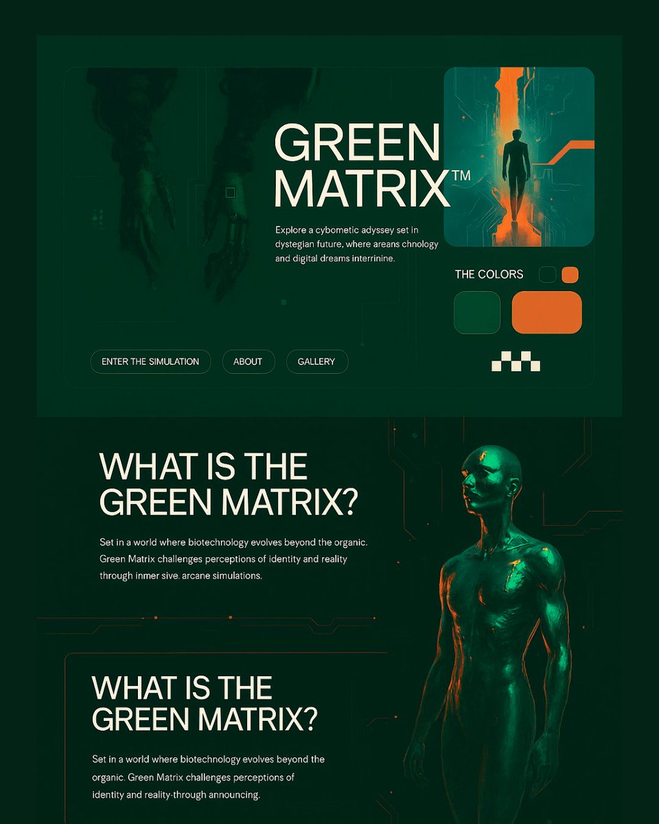 codeforkal's tweet image. A futuristic hero section design blending cybernetic aesthetics with next-gen UI elements—where tech meets artistry.