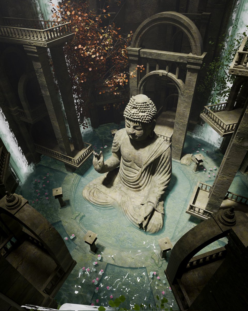 Iamrahulart's tweet image. The Lost Shrine

#blender #b3d