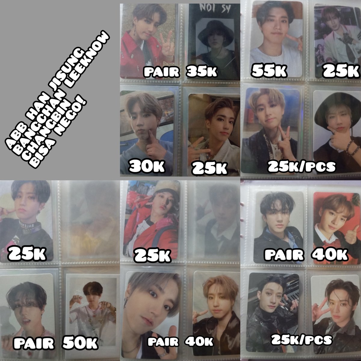 wts album only starykids aab hyunjin dan han jisung
dom belitung timur excld adm 3k
yuu kak dibeliii