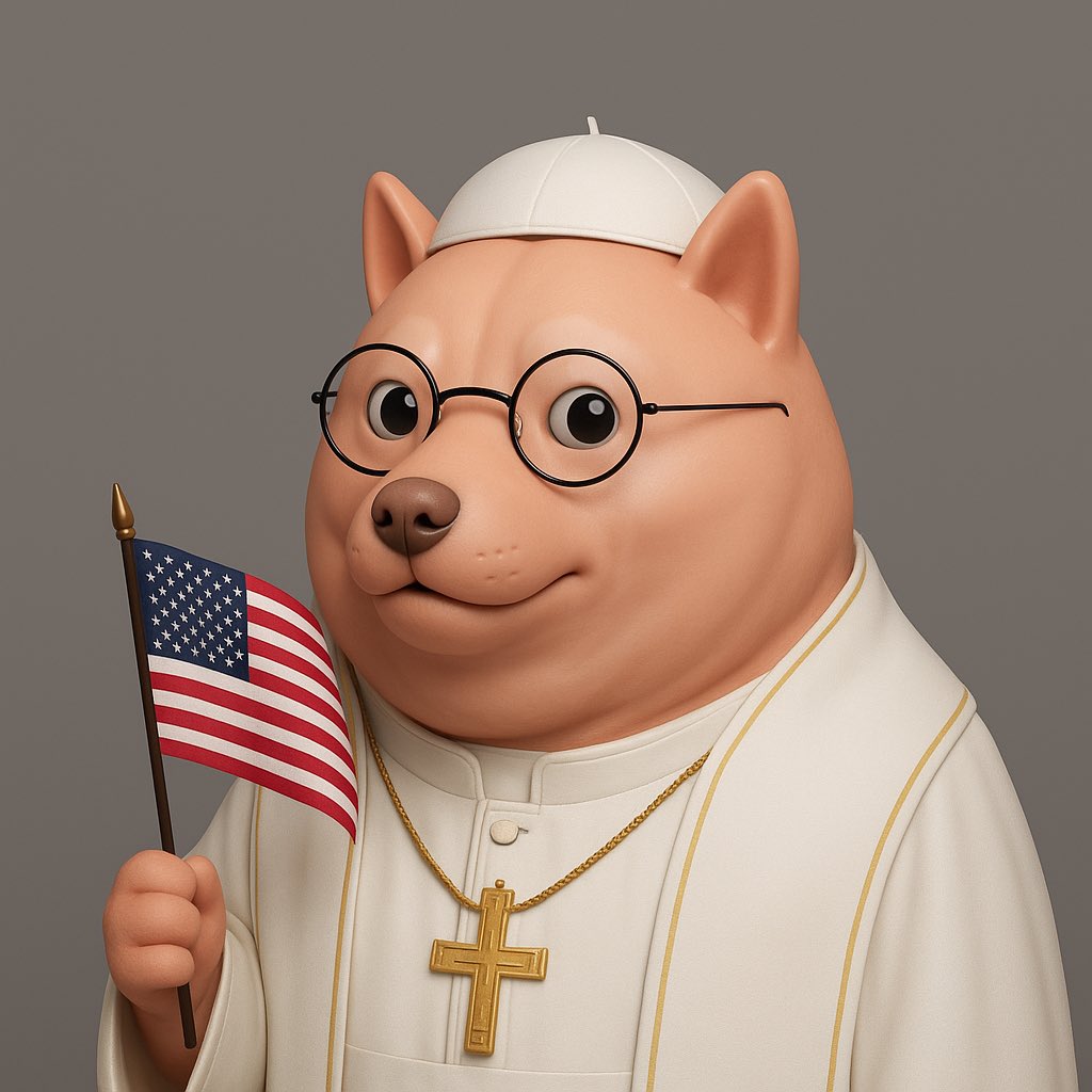 supawcool's tweet photo. BREAKING: We have a new spiritual leader…POPE LEO XIV!!!
#LetUsDoge #PopeVibes #ShibaSaves https://t.co/d6d8wLp55V