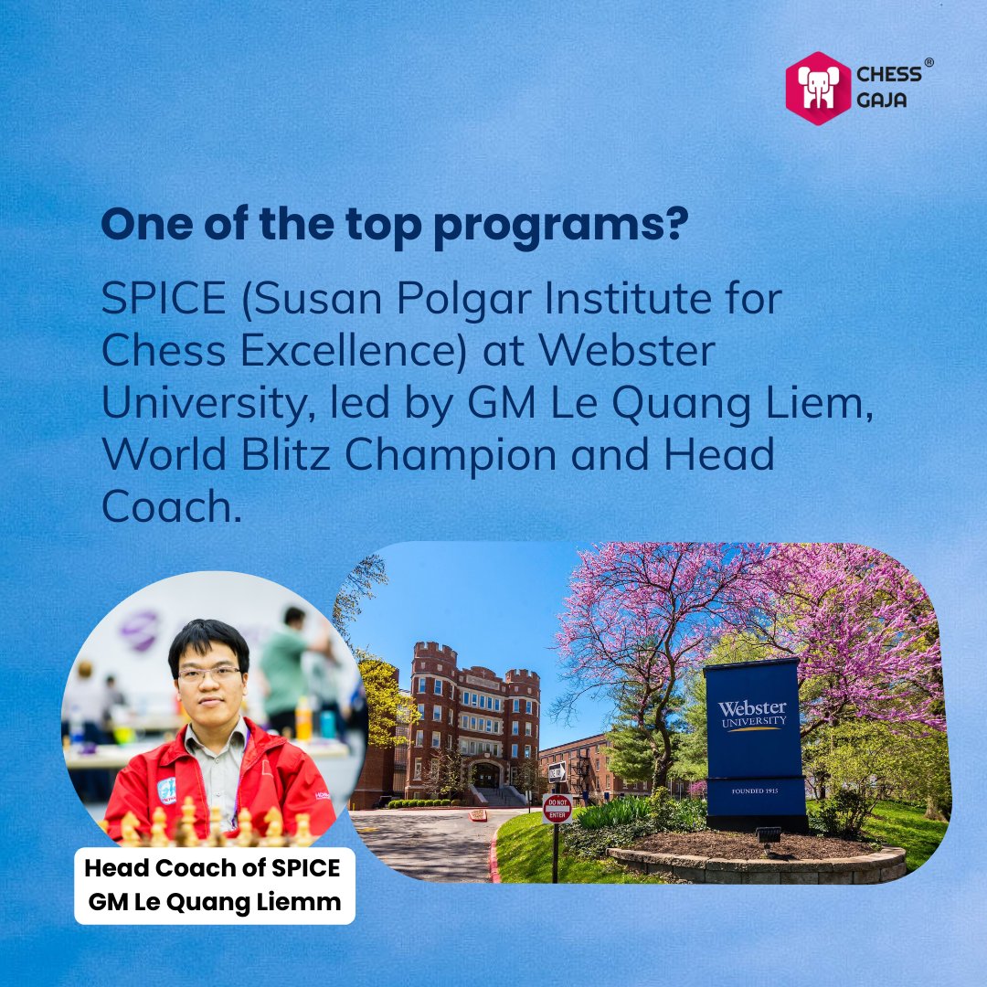 ChessGaja's tweet image. Turn Your Chess Skills into a U.S. Education
Discover how your passion for chess can open doors to scholarships and study opportunities in the US. 
video - youtu.be/2dL9lo_43Ww 

#ChessScholarship #StudyInUSA #ChessForEducation #InternationalStudents #ChessLife #chessgaja