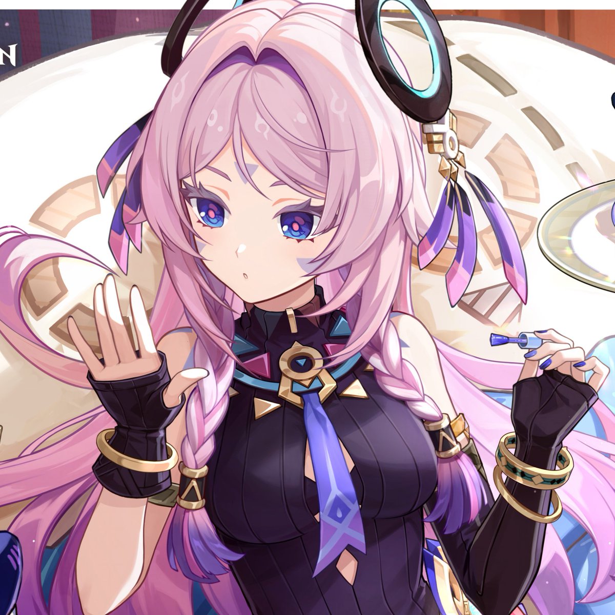 TimelyFarulali's tweet photo. Hello #genshintwt! this is a timely account dedicated to posting content about the rarepair between #Faruzan x #Citlali 🩵🩷

rt/♡ are appropriated!! #Farulali #Citzan https://t.co/XE98mHDJWZ