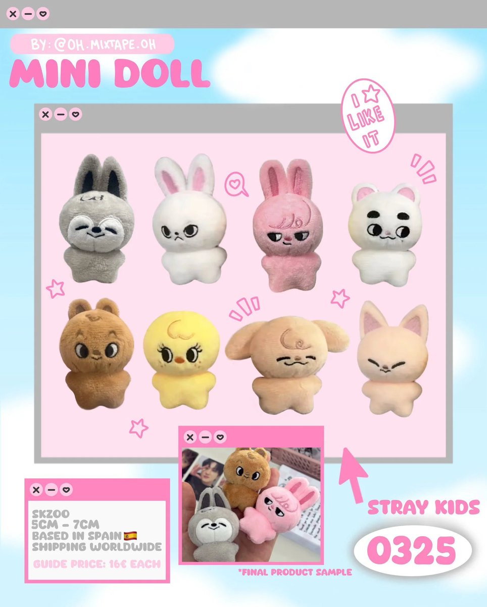 🇨🇳接受箱G.O

StrayKids skzoo 5-7cm玩偶 
<a href="/OhCaroool_/">Oh Caroool</a>

5.14 15点截止 | 玩偶国内制作 后续补工厂+国内邮  

Link：k.youshop10.com/iyll7gBM
微店/微博：X号接受箱