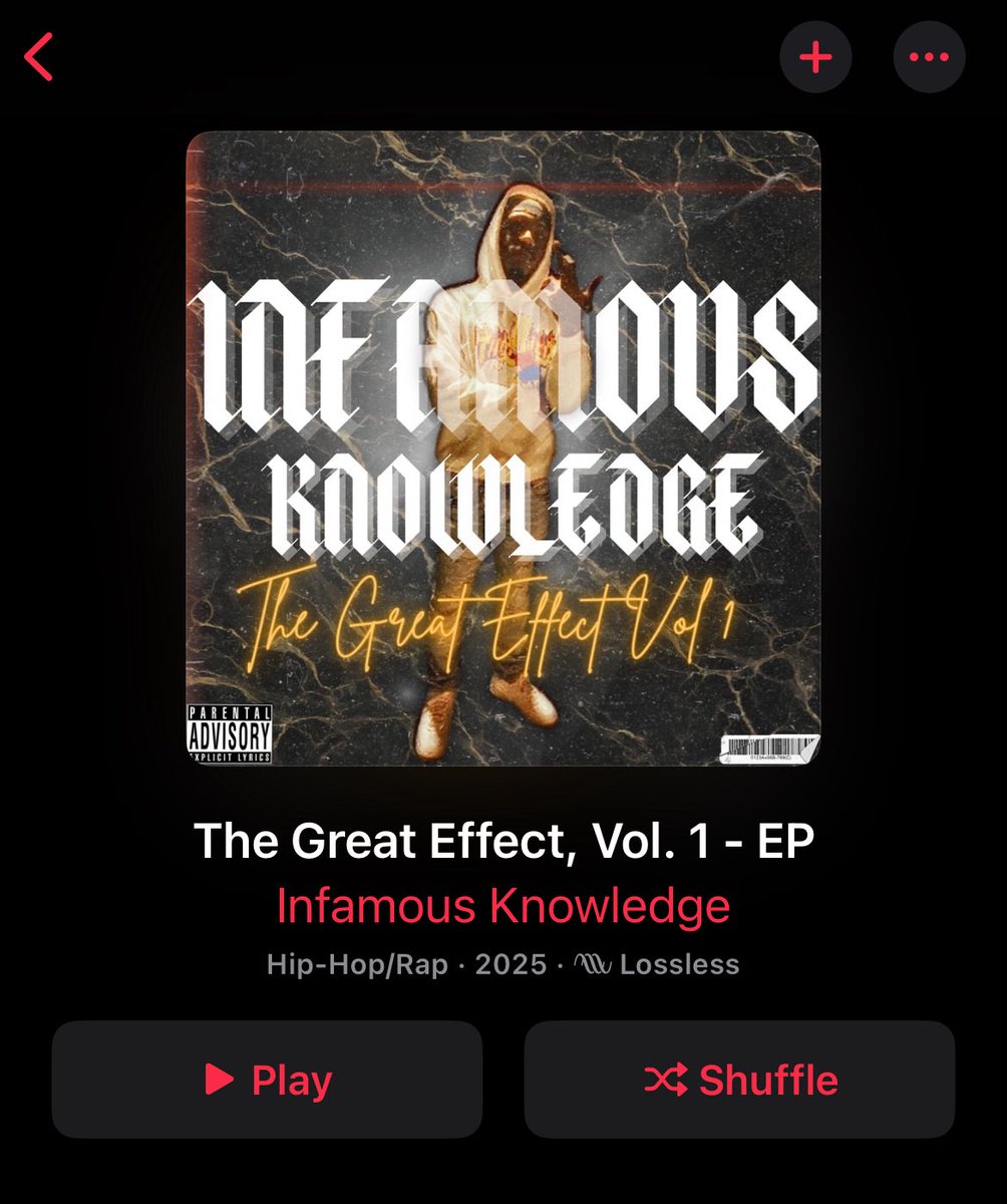 InfamousKnwldge's tweet photo. The Great Effect Vol.1 OUT NOW on All Streaming Platforms https://t.co/sRcy2jmRFY Tap in ๐๐พ๐ฅ๐๐ฃ๏ธ๐ค #infamousknowledge #TheGreatEffectVol1 https://t.co/ekiZCaO9Ft