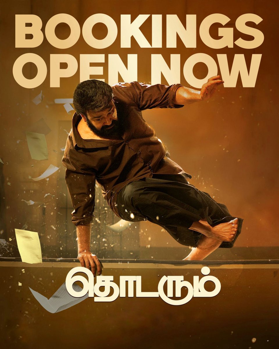 #Thodarum in Tamil version bookings open now🤩