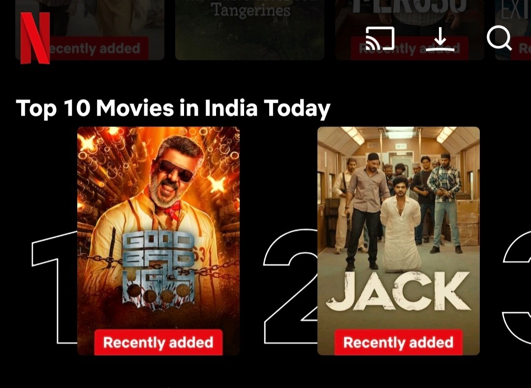 rameshlaus's tweet image. #AK &apos;s #GoodBadUgly debuts at No.1 on @NetflixIndia 🔥