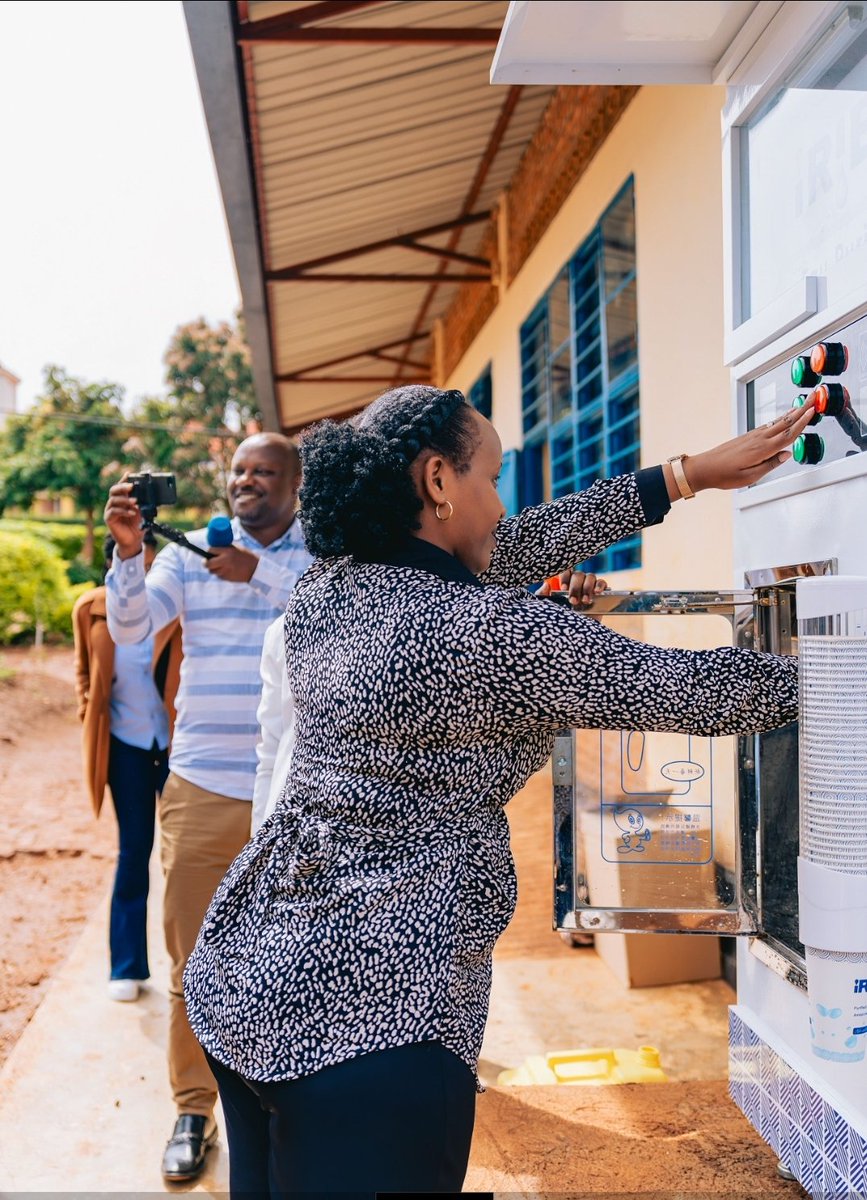 Yesterday, we launched the  Rwanda Safe Drinking Water Program in Kayonza district. This program aims to provide students &amp; staff members with safe drinking water while reducing carbon emissions through eco-friendly, innovative water filtration methods. #IribaTeam #CarbonProject