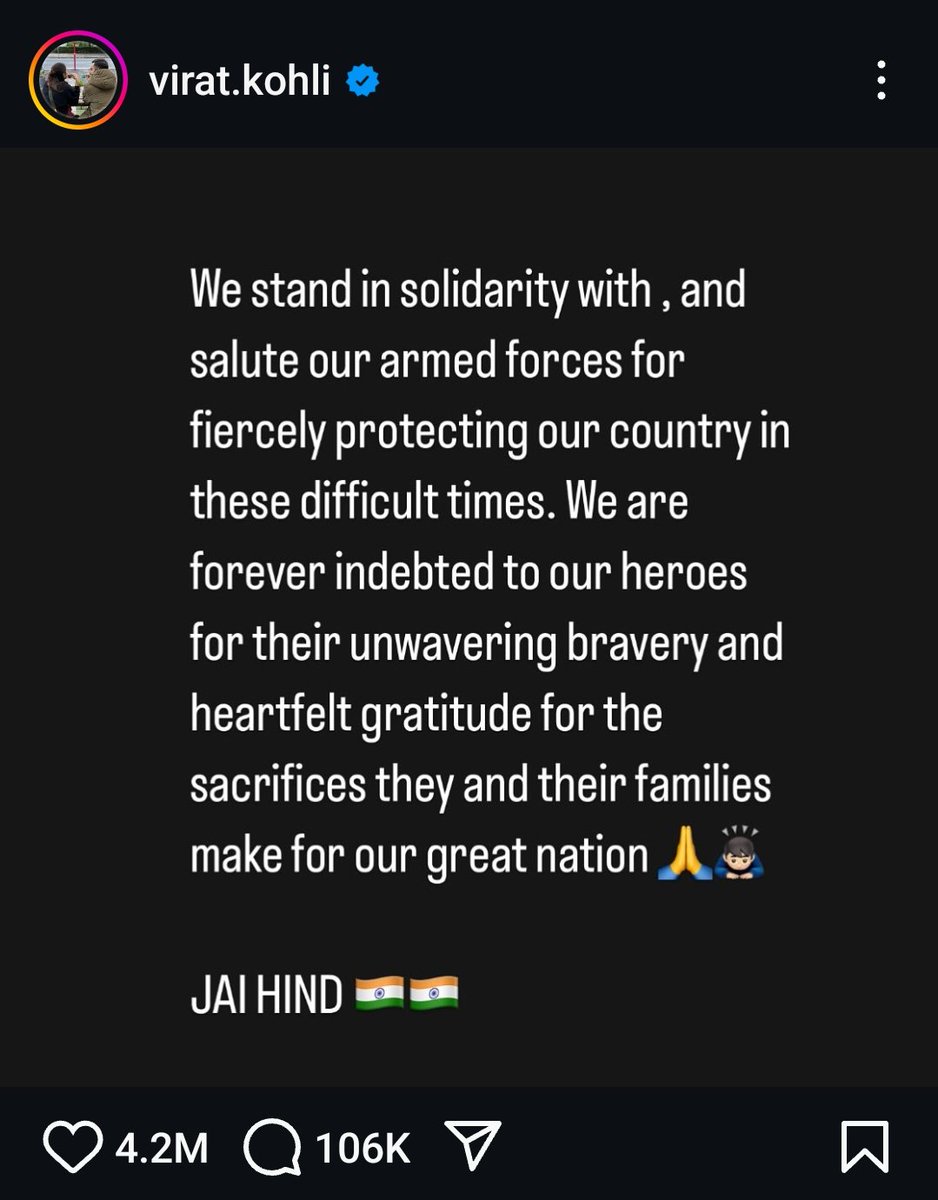 kumfman's tweet photo. Virat Kohli's latest instagram story. 

#iplsuspended https://t.co/W9g4B3wPPJ