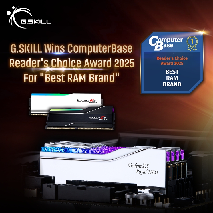 Thanks to everyone who voted on ComputerBase. We were ranked #1 for Best Memory Brand!