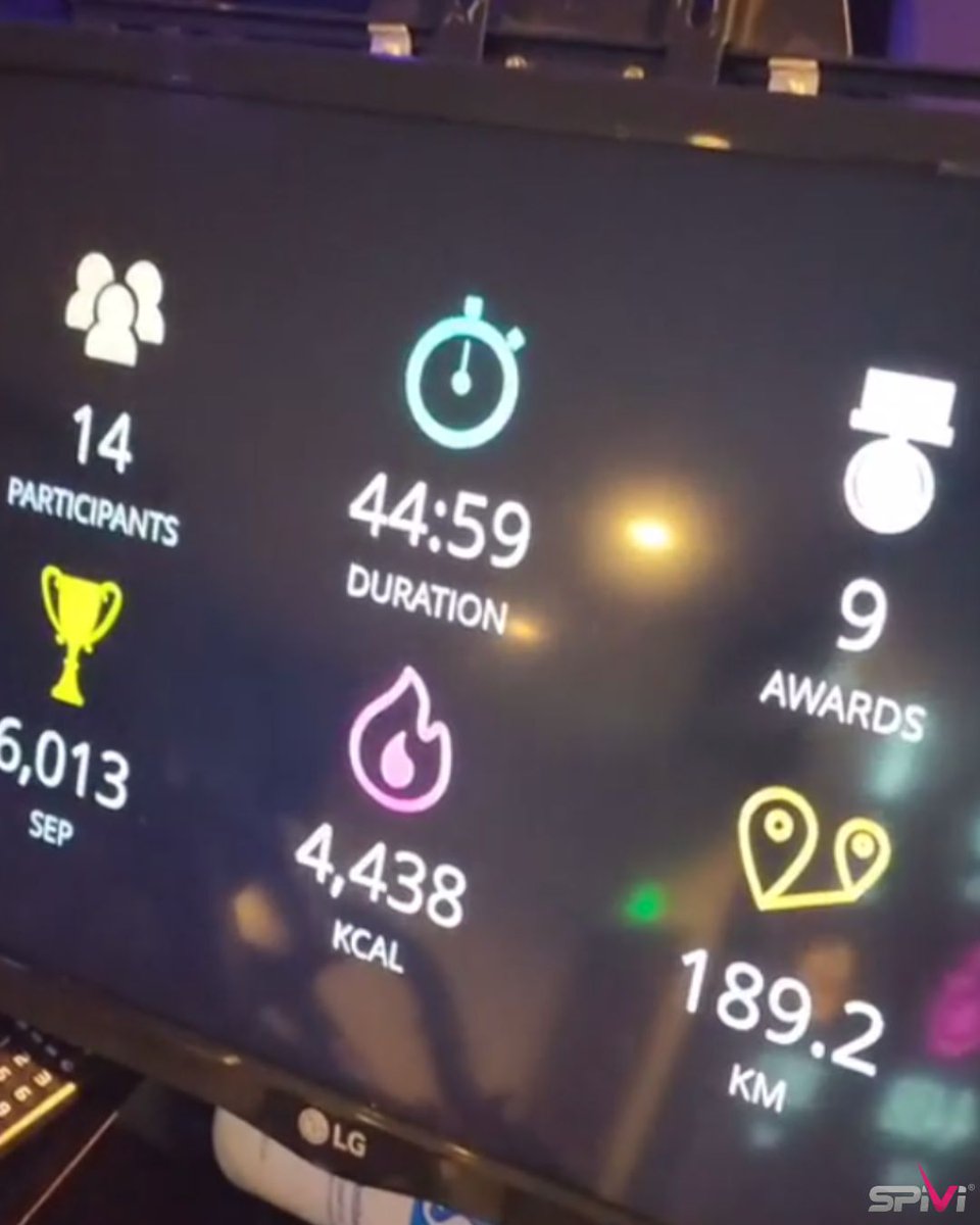 Class may be over—but the motivation keeps going 💥

With Spivi’s After-Class Summary, your members get a clear, engaging view of their group performance:

✅ Class Duration
✅ Total Calories Burned
✅ Distance Covered
✅ Spivi Points Earned
✅ Awards Unlocked
