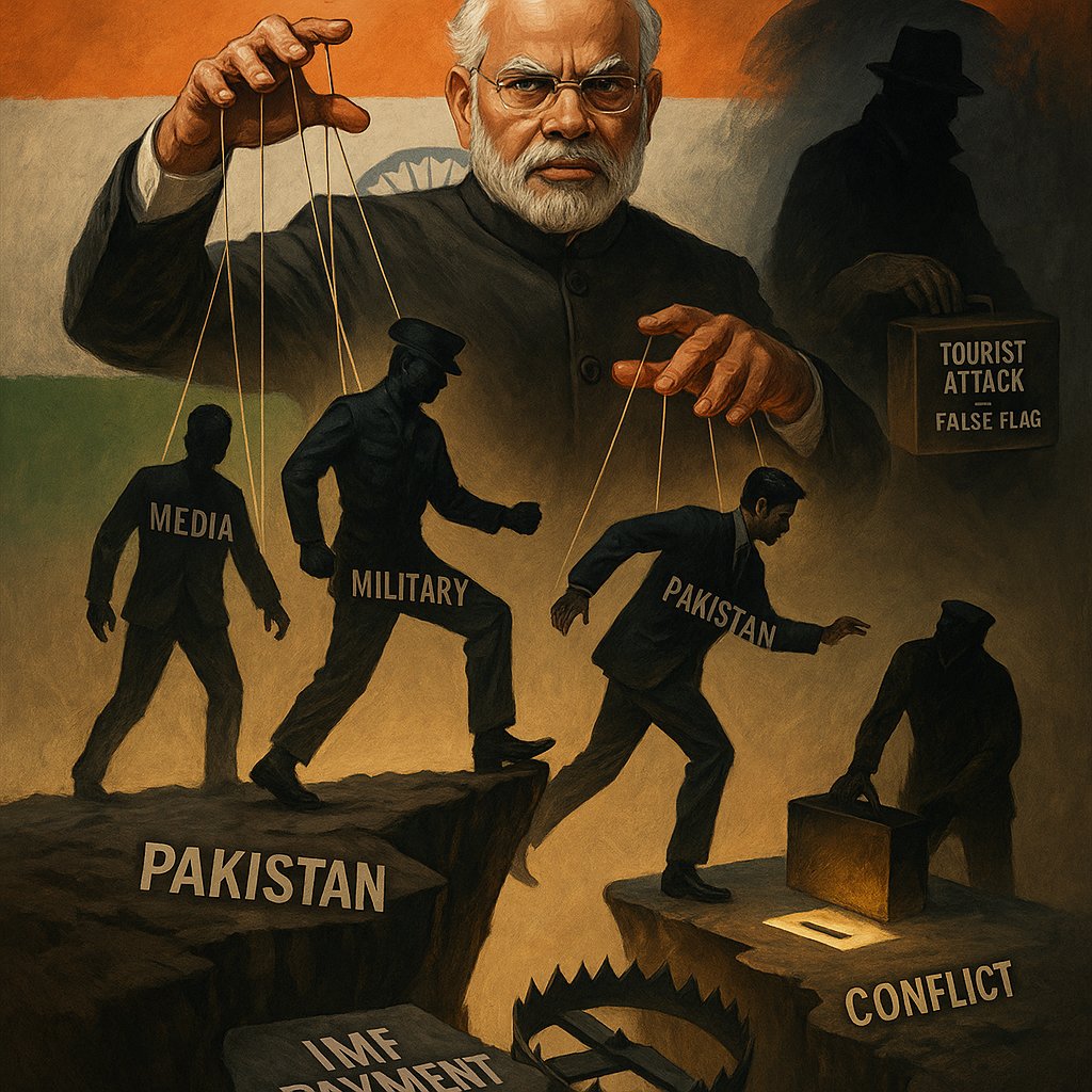 INVESTYTICS's tweet photo. Pakistan may miss its IMF payment this month—any aggression will freeze it. India seems to be provoking conflict, with Modi eyeing a state election win. The tourist killings appear pre-planned, allegedly by Indian intel, avoiding ties to Hindutva.
#india #IndiaPakistanWar #USA https://t.co/nnJSdsHlw6
