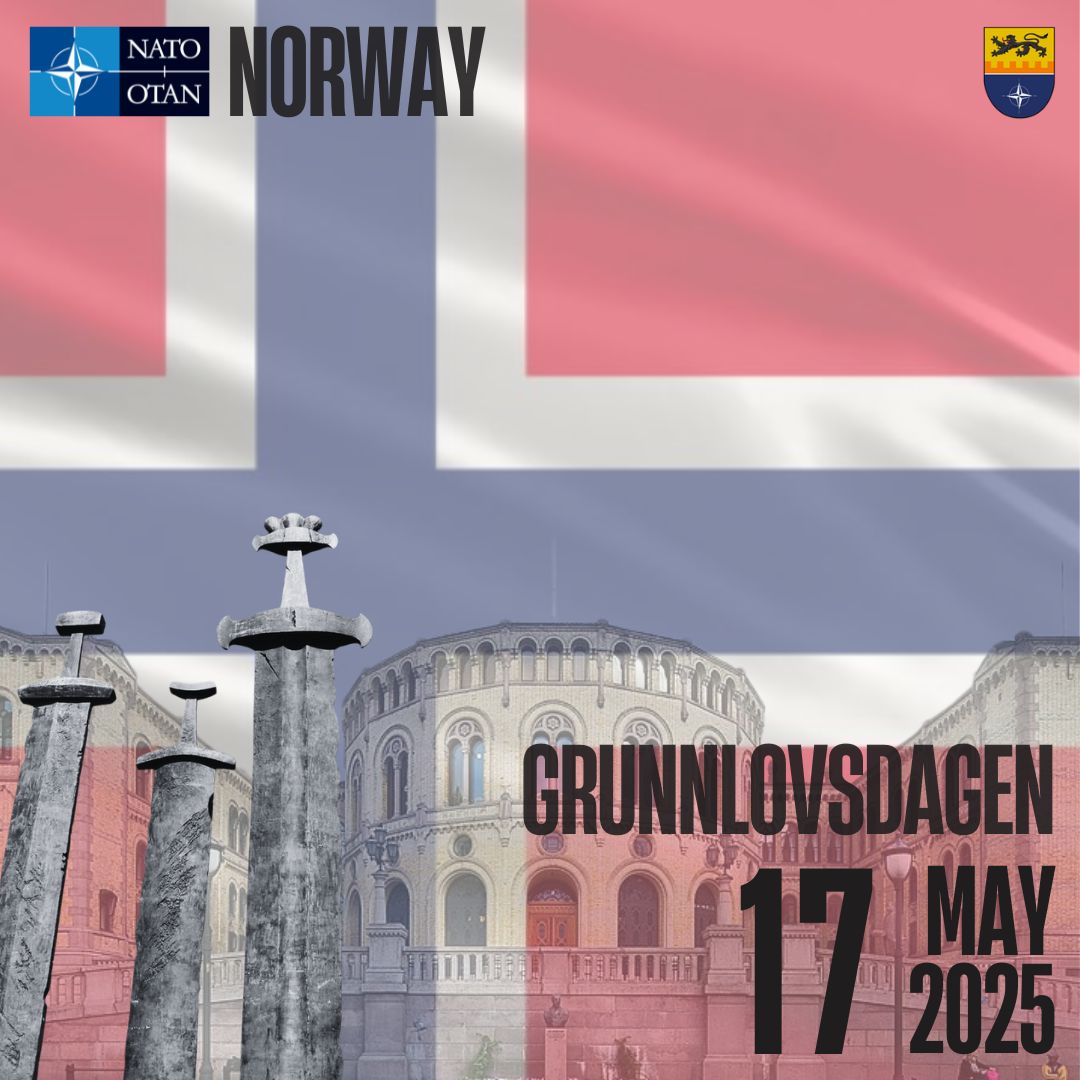 NATO Joint Support and Enabling Command - JSEC (@jsecnato) on Twitter photo Gratulerer meg dagen! Norway celebrates its constitution, freedom, and the strength of its democracy today.
#WeAreNATO #StrongerTogether #Grunnlovsdagen #Norway #NationalHoliday #Celebrate Gratulerer meg dagen! Norway celebrates its constitution, freedom, and the strength of its democracy today.
#WeAreNATO #StrongerTogether #Grunnlovsdagen #Norway #NationalHoliday #Celebrate