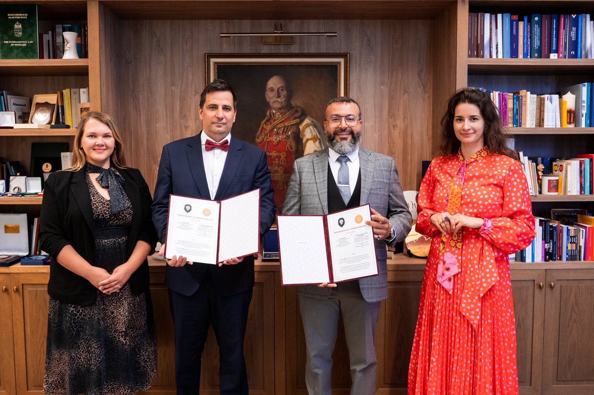 uni_nke's tweet image. Strengthening the future! 🇲🇦🤝🇭🇺

May 8th Ludovika University of Public Service and the Africa Lion Group signed a memorandum of understanding between the institutions. 🖋️
This collaboration will enhance  opportunities between the institutions. 
#LUPS #Cooperation #AfricaionGroup