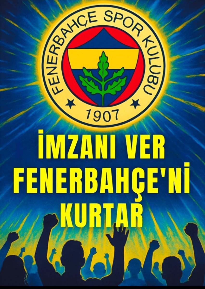 🔰KIYMETLİ KONGRE ÜYELERİMİZ,

Çözüm sensin!
Kurtuluş sensin!
Umut sensin!

İmzanı ver, Fenerbahçe'ni kurtar !

 'ÜCRETSİZ' noktalar :

📍Wyndham Grand Kalamış Marina
📍Kadıköy    1    Nolu Noter
📍Kadıköy    4   Nolu Noter
📍Kadıköy   25  Nolu Noter

#İmzaVerFenerbahçe