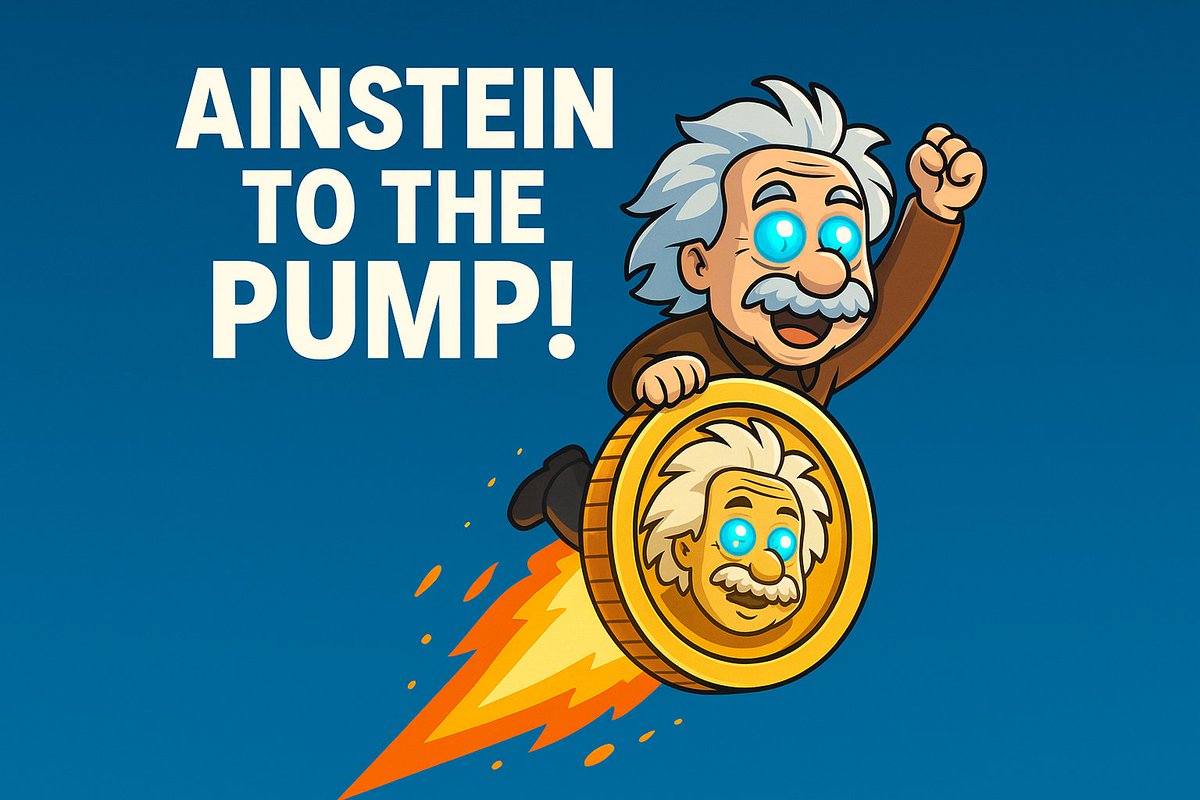 AinsteinC0in's tweet photo. 🚨 BREAKING: $AIN refuses to stay flat!

The smartest coin in crypto is gearing up for a MASSIVE PUMP 🚀
Meme-powered. AI-fueled. Community-driven.
Ready or not… AINSTEIN is going vertical.
#AINSTEIN #CryptoPump #SolanaGems #MemeCoinMagic #ToThePump #BuyTheDip #NextDoge #AIcoin https://t.co/eOBAWGuCen