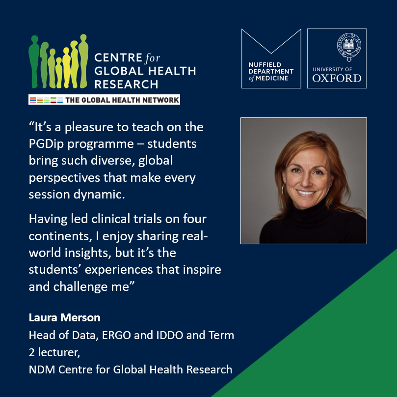 NDM Centre for Global Health Research (@cghrinfo) on Twitter photo 📣 Hear from our course tutors of the #PGDip in #GlobalHealthResearch, <a href="/info_TGHN/">The Global Health Network</a> 🌍 Laura Merson
‼️Join the <a href="/UniofOxford/">University of Oxford</a> to shape the future of Global Health Research
For more details visit 👉 lnkd.in/gF-dVhKf
Apply here 👉 lnkd.in/dSS3TyMy 📣 Hear from our course tutors of the #PGDip in #GlobalHealthResearch, <a href="/info_TGHN/">The Global Health Network</a> 🌍 Laura Merson
‼️Join the <a href="/UniofOxford/">University of Oxford</a> to shape the future of Global Health Research
For more details visit 👉 lnkd.in/gF-dVhKf
Apply here 👉 lnkd.in/dSS3TyMy